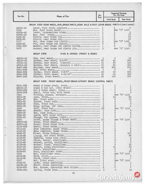Harley Davidson Military Model 42XA Solo 1942 Lębork