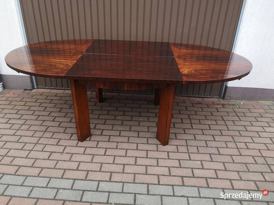 Stół ArtDeco Owalny Palisander Antyk Stary Meble Meble Swarzędz