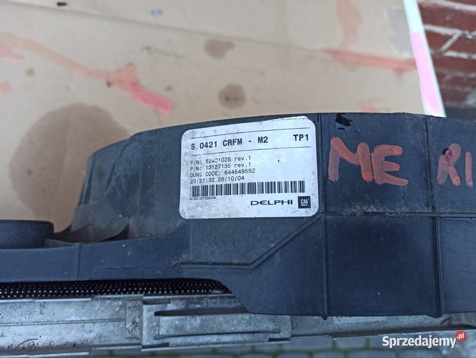 WENTYLATOR WIATRAK CHŁODNICA OPEL MERIVA A osobowe Bolesławiec