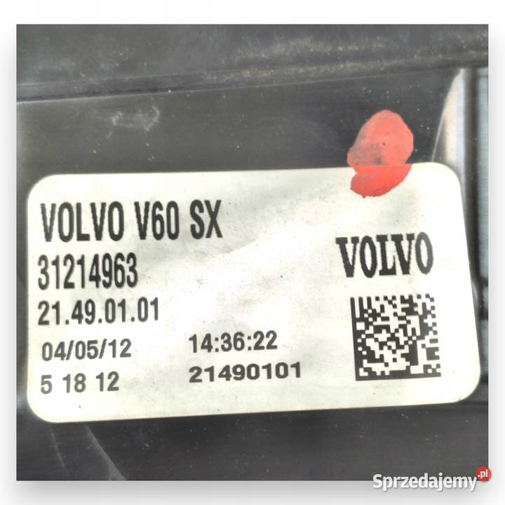 LAMPA LEWA Volvo V60 20102018 tylna tylnia lewy lubelskie Chełm
