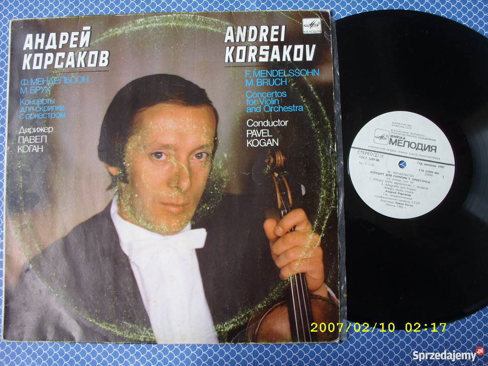 Klasyczna LP F MENDELSSOHNA KORSAKOW VIOLIN płyta winylowa Płyty i kasety Wołów sprzedam