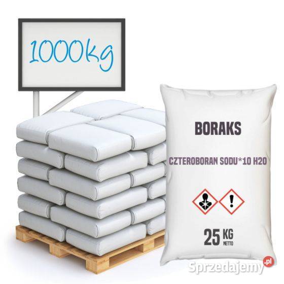 Boraks dziesięciowodny 1000 czteroboran sodu Produkcja