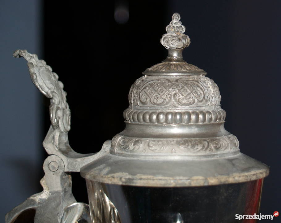 Przedwojenny szklany kufel