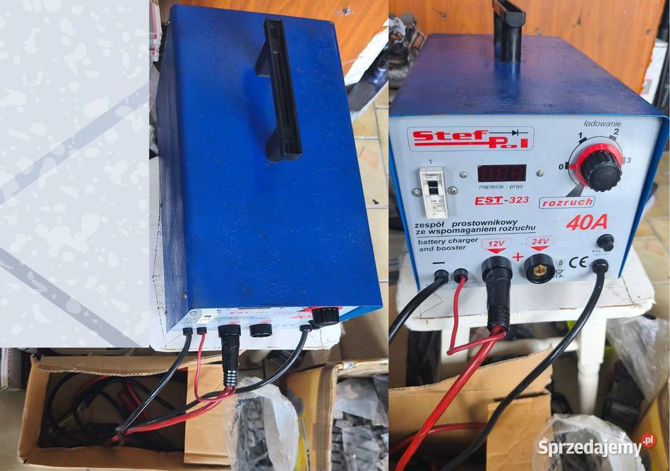 Prostownik z rozruchem12V 24V 40Ado ładowania Agregaty prądotwórcze Ruda Śląska