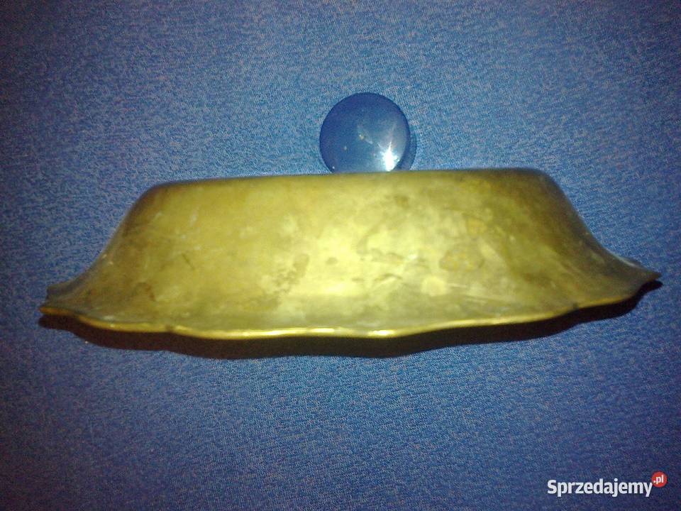 Mosiężna miska owocarka Pobiedziska