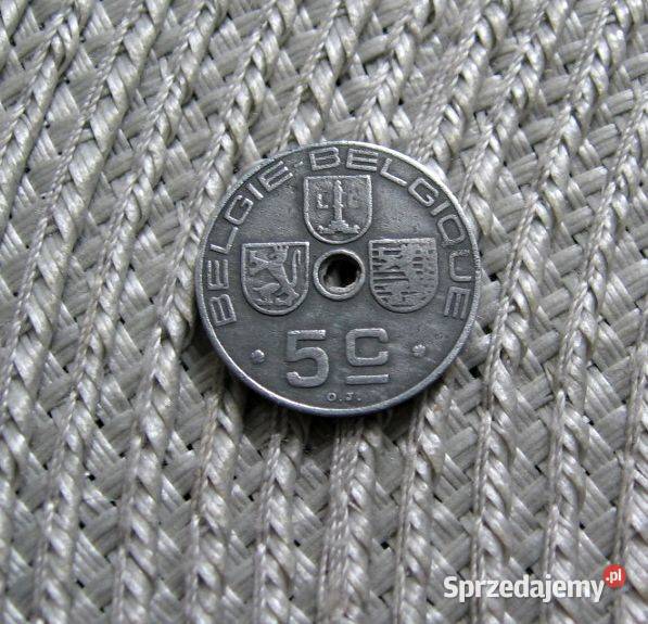 Belgia 5 Centymów 1942r Cynk Kalisz sprzedam