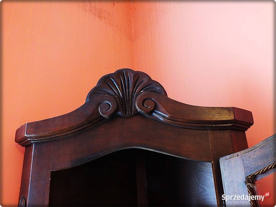 Stara Witryna narożna drewniana Gablota sprzedam