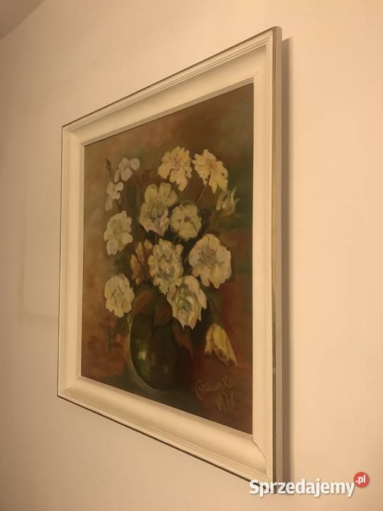 obraz olejny z motywem kwiatowym Warszawa sprzedam
