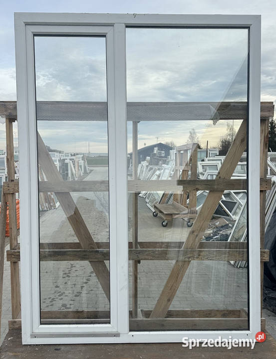 OKNA KacprzaK Okno TARASOWE 178X226 Używane PCV Okna ścienne Lublin