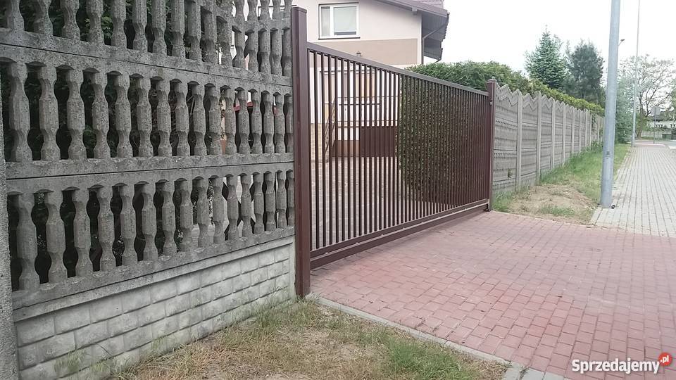 Brama Przesuwna wysoka wjazdowa Radomsko