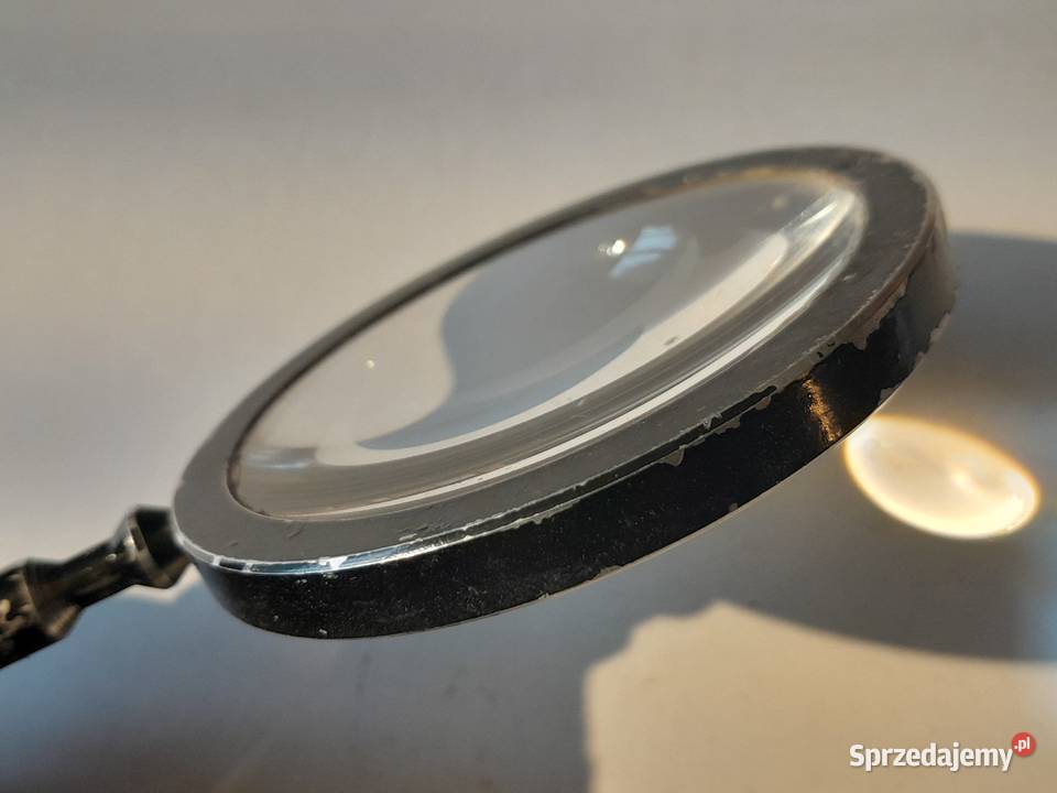 Stara duża lupa szkło powiększające z czasów PRL śląskie sprzedam