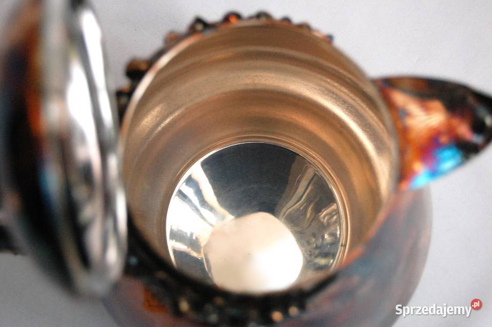 Posrebrzany dzbanek platerowany srebrem konwalie Dzbanki, karafki i mleczniki Lublin