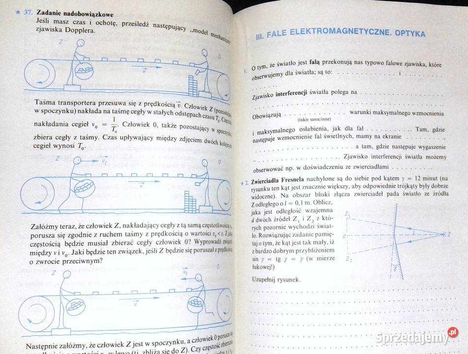 Fizyka 3 Zeszyt ćwiczeń Jadwiga Sachal lubelskie Chełm sprzedam