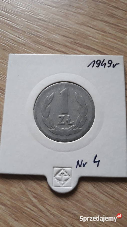 1 złoty 1949 r Aluminium 4 ładna Konin