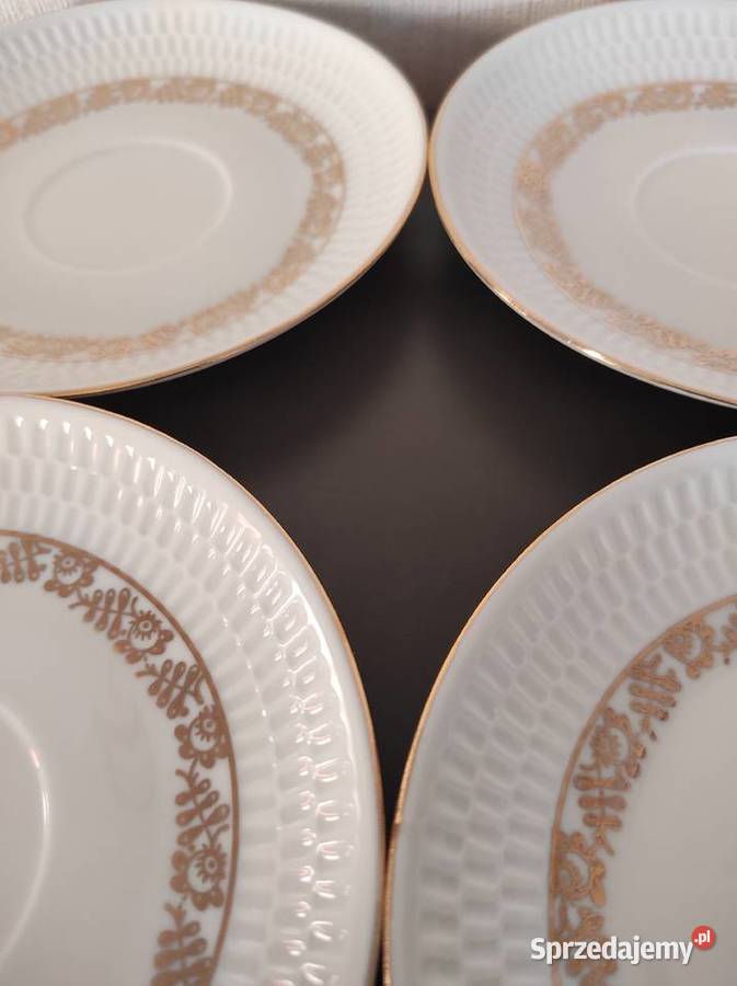 Talerzyki spodki porcelana Chodzież fason Karol Antyki, Sztuka, Kolekcje sprzedam