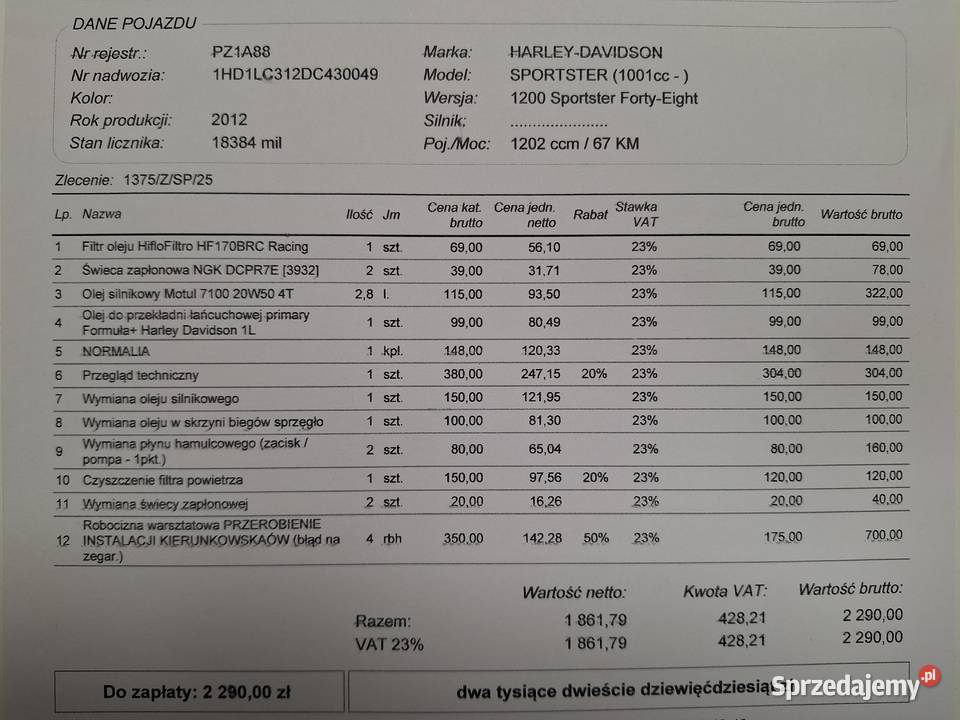 HarleyDavidson Sportster FortyEight XL 1200 48 wielkopolskie Poznań