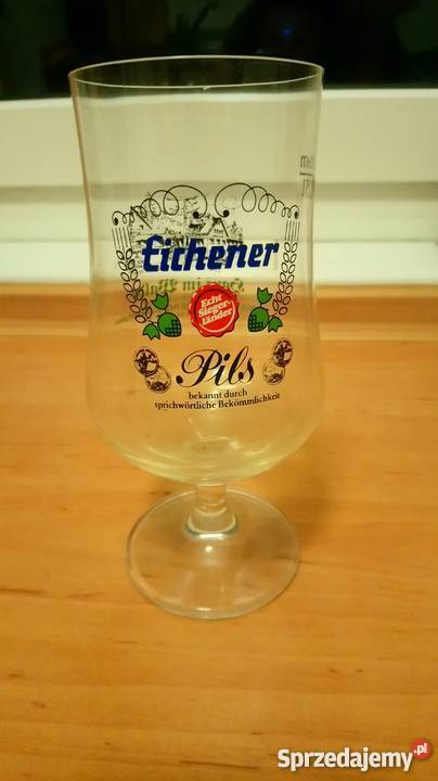 Niemiecki kufel na nóżce Eichener pils Piwo Piotrków Trybunalski