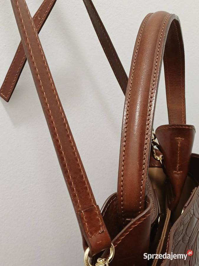 Włoska skórzana torebka Moda i Styl Nowy Targ
