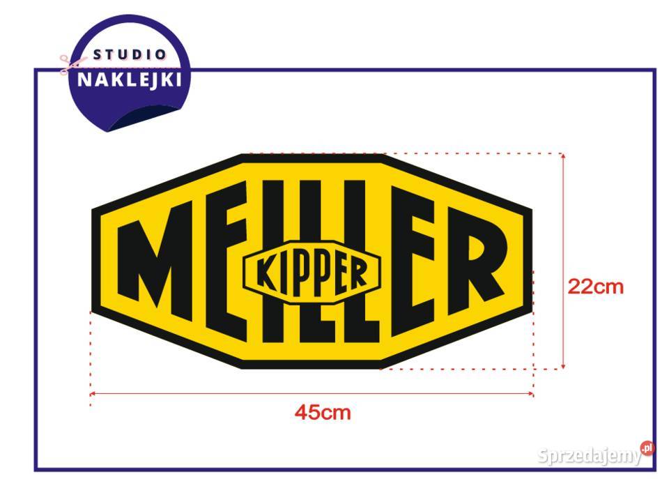 Naklejki Meiller Kipper Naczepa Wywrotka 45x22 lubuskie Nowa Sól