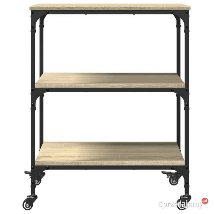 Wózek kuchenny dąb sonoma 60x41x76 materiał Warszawa