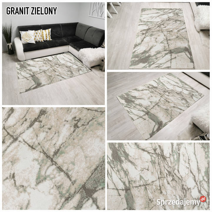 DYWAN 140X200 IDEA GRANIT ZIELONY GĘSTY WŁOS podlaskie