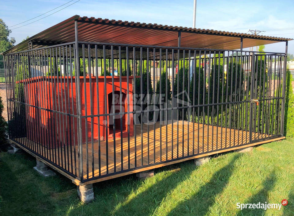 Kojec Psów 4x3m Drewniana podłoga GP390 Nowy Tomyśl