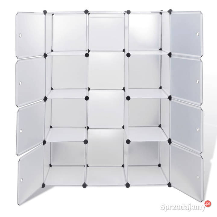 Szafa modułowa z 9 przegrodami 37x115x150 biała mazowieckie
