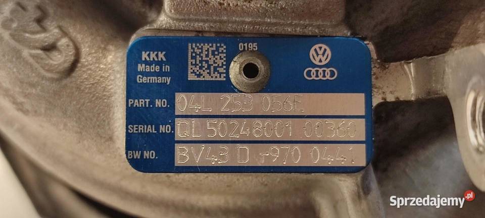 AUDI A6 C7 TURBINA TURBOSPĘŻARKA 20 TDI osobowe