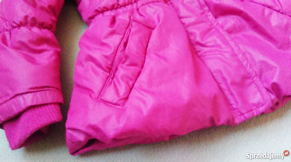 UROCZA pikowana KURTKA CHEROKEE futerko fuksja