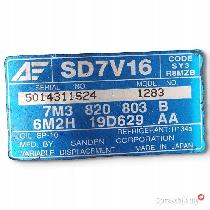 SPRĘŻARKA KLIMATYZACJI VW Sharan 19 TDI lubelskie Chełm