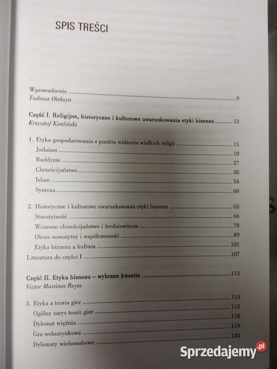 Etyka w biznesie i zarządzaniu książki Warszawa sprzedam