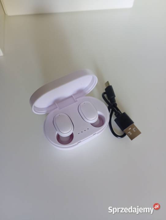 Słuchawki douszne bezprzewodowe białe Kalwaria Zebrzydowska