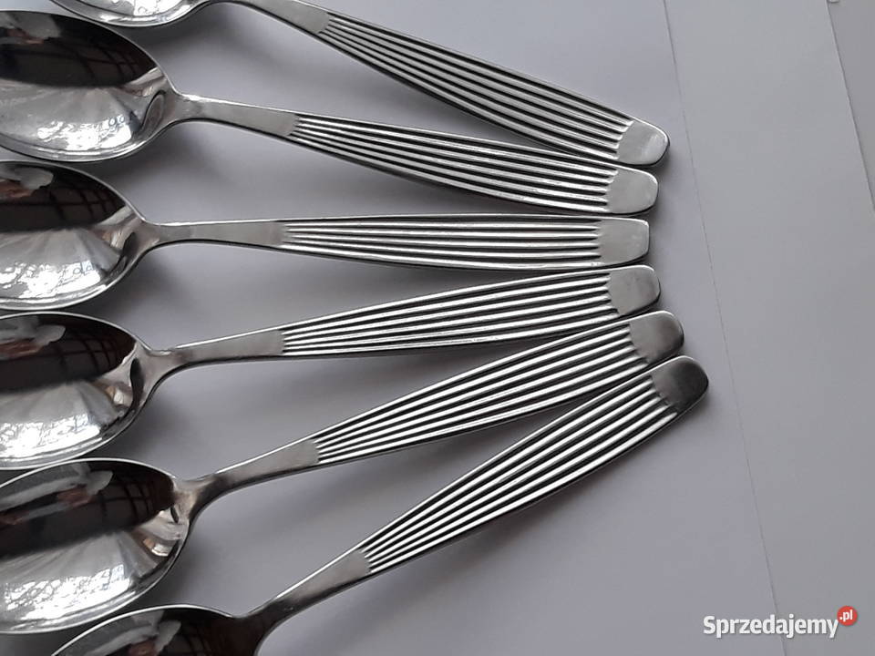 Łyżki obiadowe 4 PASECZKI PASKI Gerlach sztućce Dąbrowa Górnicza