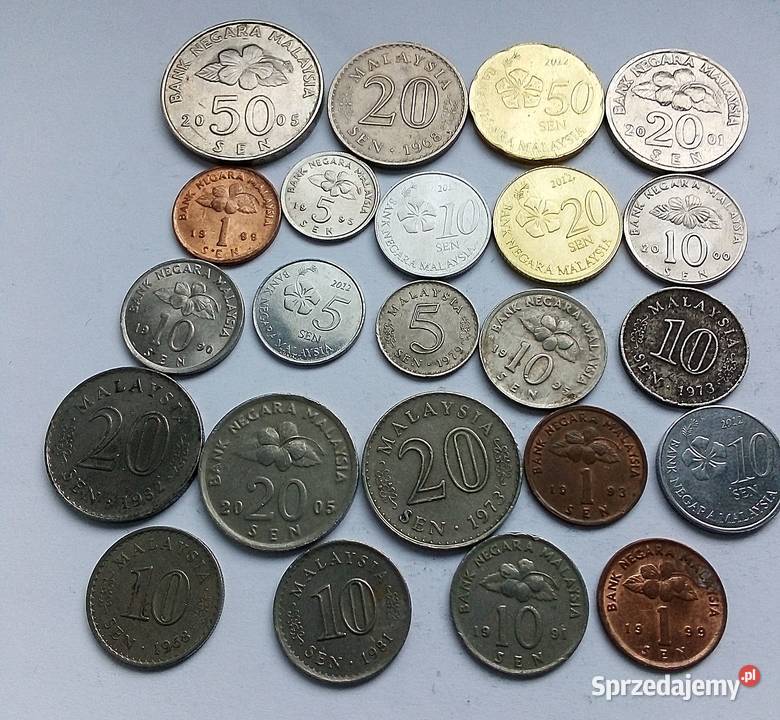 MALEZJA23 MONETY ROŻNE Numizmatyka Legionowo