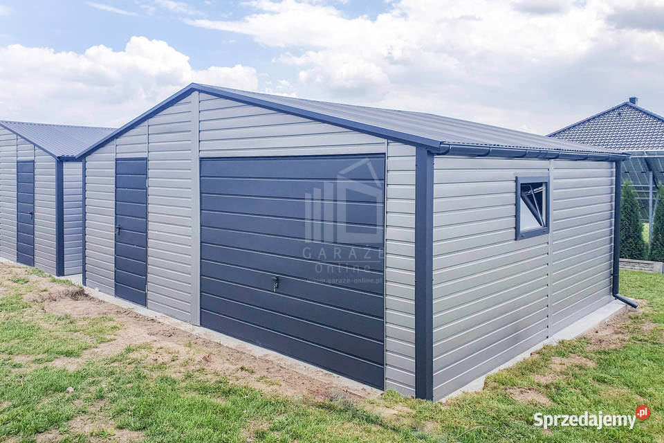 Garaż Blaszany 7x6m Brama Uchylna Drzwi Okno Sprzedaż Krynica-Zdrój