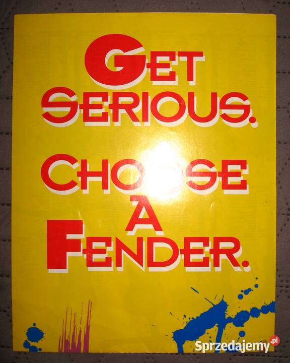 Fender Stratocasters Telecasters plakat katalog Kępice