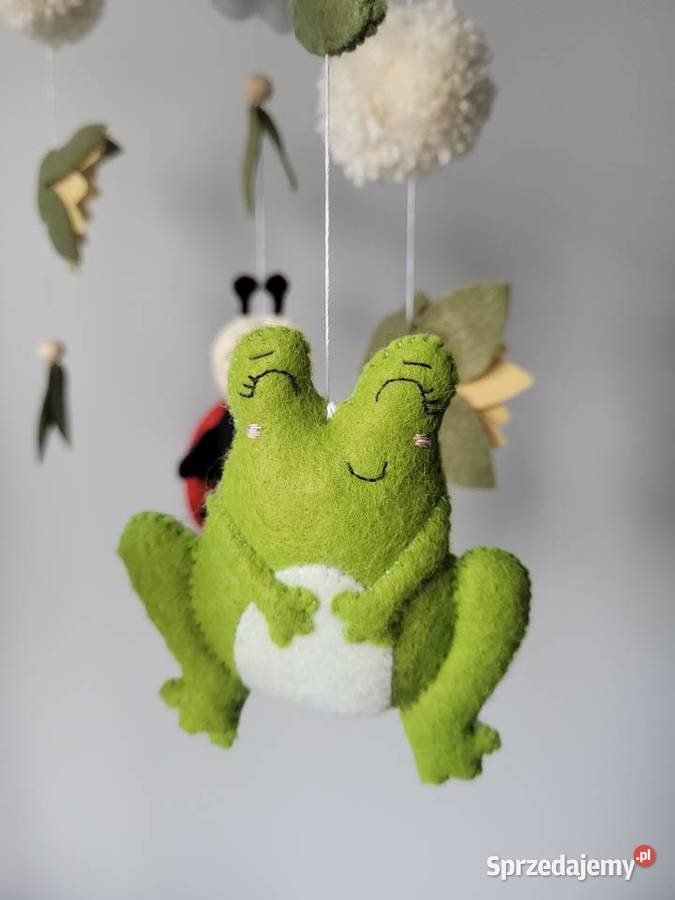 Karuzela do łóżeczka Słoneczna łąka żabka bocian Częstochowa