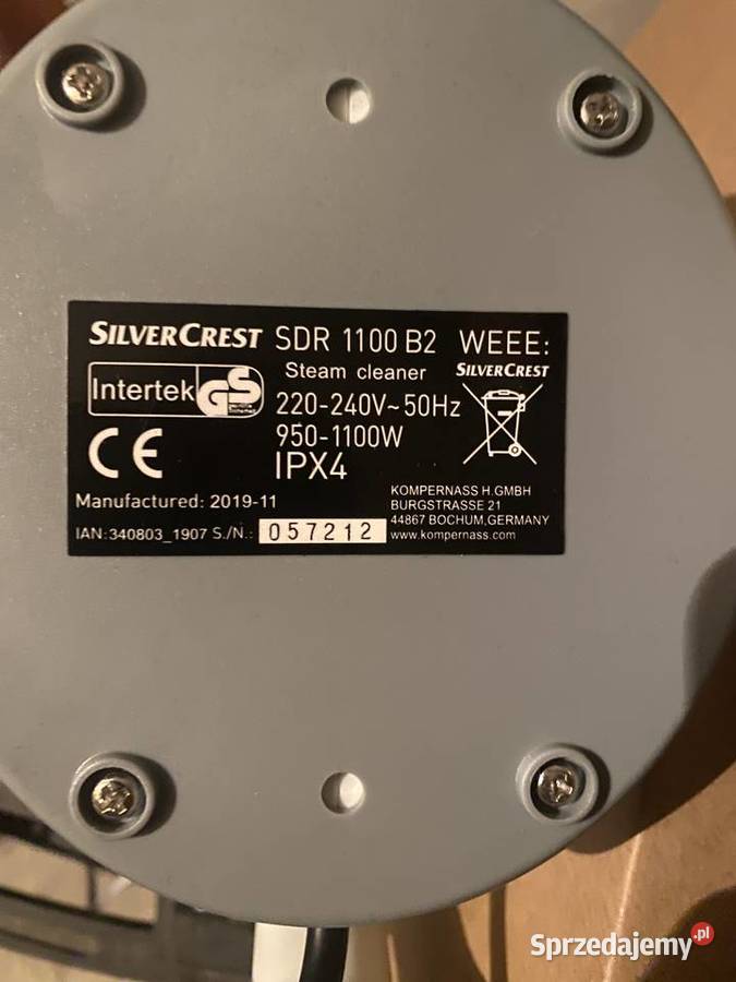 Ręczne parowe urządzenie czyszczące Silver Crest Warszawa