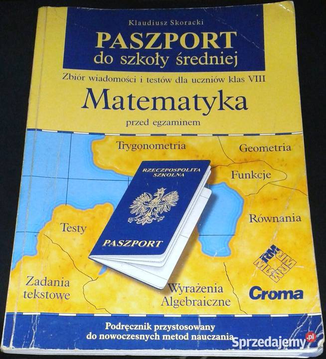 Paszport do szkoły śedniej Matematyka Klaudiusz miękka lubelskie