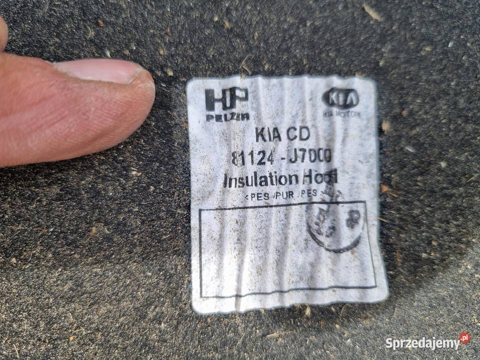 WYGŁUSZENIE MASKI KIA XCEED 81124J7000 osobowe