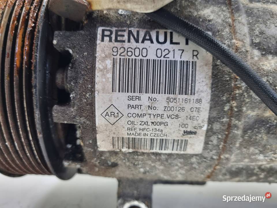 SPRĘŻARKA KLIMATYZACJI Renault Clio IV 09 TCe lubelskie Chełm