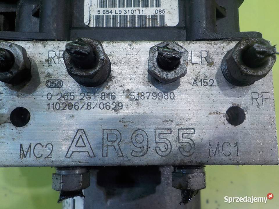 ALFA ROMEO MITO 14 B 11r 5D pompa ABS 0256251816 Suków