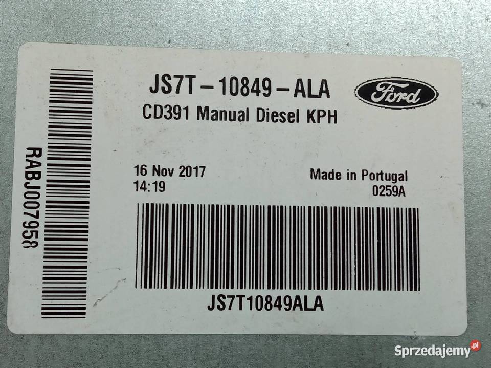LICZNIK JS7T10849ALA 20 D Ford Mondeo Mk5 2014