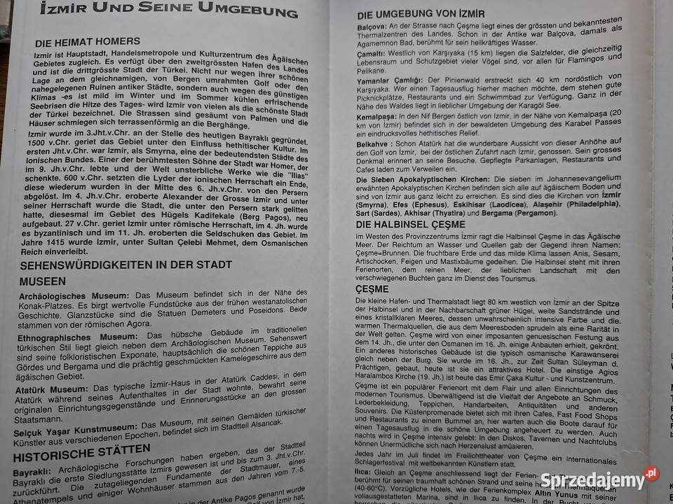 Turcja Turkei Izmir und seine Umgebung plan Kraków