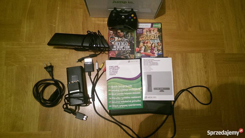 XBOX 360 SLIM 4GB Kinect 3 Gry IDEAŁ Gorlice