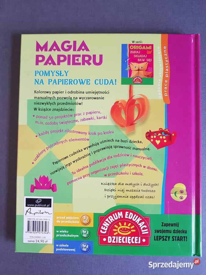 Origami wycinaj i składaj CED Kolorowanki, malowanki i wycinanki Kraków sprzedam