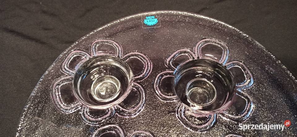 Finlandia szkło artystyczne MERI LASI świecznik Jasień