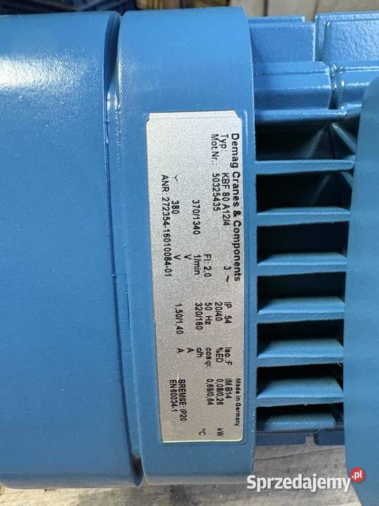 Demag KBF 80 A124 D04 AFW06 Gearbox Pozostałe Warszawa