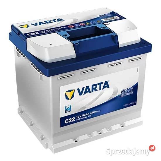 Akumulator VARTA Blue Dynamic C22 52Ah 470A EN osobowe Warszawa sprzedam
