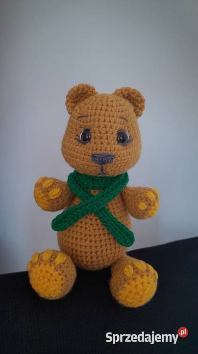 Miś wykonany na szydełku 12m+ Tychy